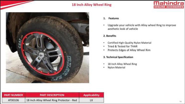 new-mahindra-thar-official-accessories-revealed-details