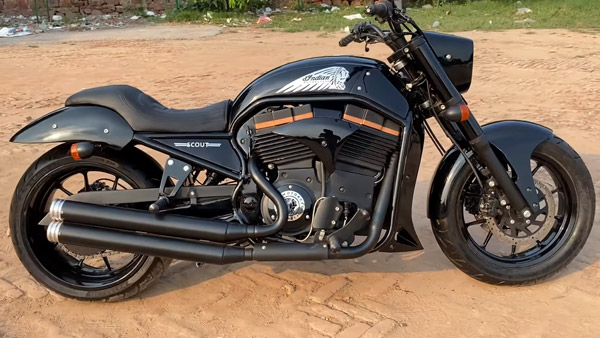 RE Thunderbird 350 Modified: रॉयल एनफील्ड थंडरबर्ड 350 को दिया इंडियन स्काउट जैसा लुक