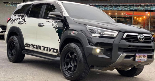Toyota Fortuner Gets Hilux Likes Visuals: टोयोटा फॉर्च्यूनर को दिया हीलक्स जैसा लुक, दिख रही शानदार