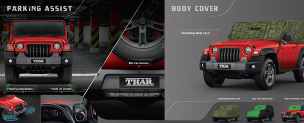 Mahindra Thar Accessories: नए महिंद्रा थार के एक्सेसरीज पैक का हुआ खुलासा, करें कार को कस्टमाइज