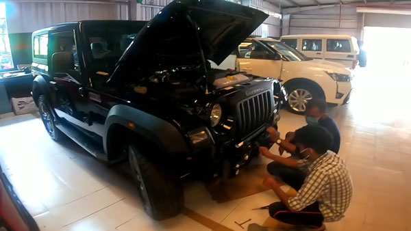 New Mahindra Thar Modified: नई महिंद्रा थार के ग्रिल को किया माॅडिफाई, देखें वीडियो
