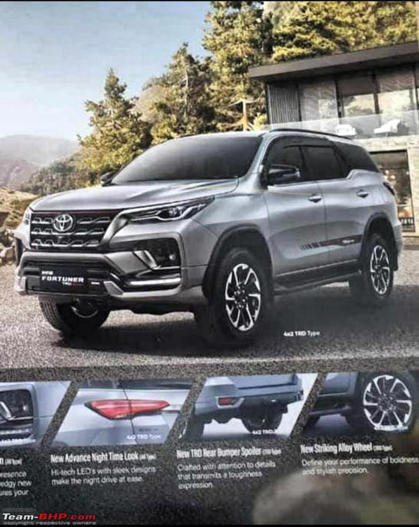 Toyota Fortuner TRD Facelift: टोयोटा फॉर्च्यूनर टीआरडी फेसलिफ्ट की जानकारी आई सामने, जानें फीचर्स
