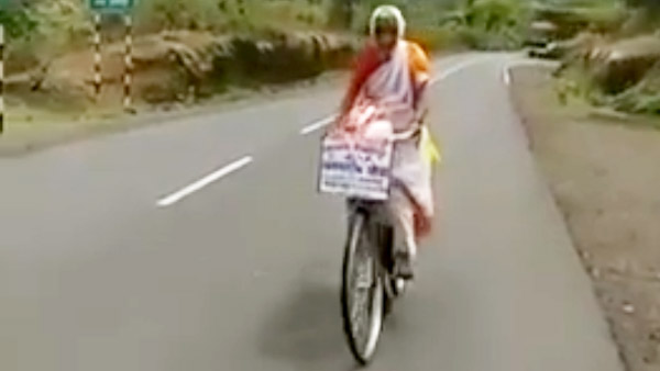 वैष्णो देवी के लिए साइकिल से निकली 68 वर्षीय महिला, करेंगी 2200 किमी का सफर