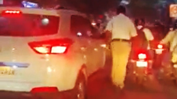 एम्बुलेंस को रास्ता देने के लिए पुलिसकर्मी ने लगाई 2 किमी लंबी दौड़, सोशल मीडिया पर हुआ वायरल