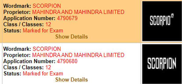 Mahindra Scorpion Trademark Registered: महिंद्रा ने ‘स्कॉर्पियन’ नाम करवाया रजिस्टर, जानें