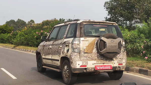 Mahindra TUV300 Spy Pics: नई महिंद्रा टीयूवी300 'बोलेरो' बैज के साथ टेस्ट करते आई नजर, जानें