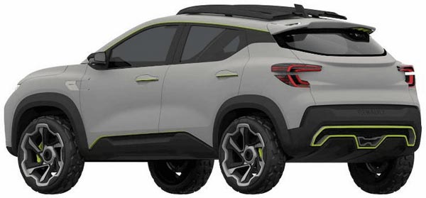 Renault Kiger Design Revealed: रेनॉल्ट काइगर को पेश किये जाने से पहले इसके डिजाईन का खुलासा, सामने आई नई तस्वीरें