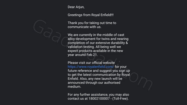 Royal Enfield 650 Twins Alloy Wheels: रॉयल एनफील्ड 650 ट्विन्स के लिए आ रहा अलॉय व्हील का विकल्प, फरवरी में होगी लॉन्च