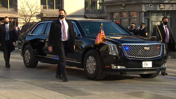 President Car For Biden: अब जो बिडेन करेंगे दुनिया की सबसे सुरक्षित कार की सवारी, पहले दिन ही आये नजर