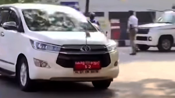 केरल पुलिस ने सन-फिल्म लगे वाहनों पर चलाया अभियान, कई नेताओं से वसूला जुर्माना