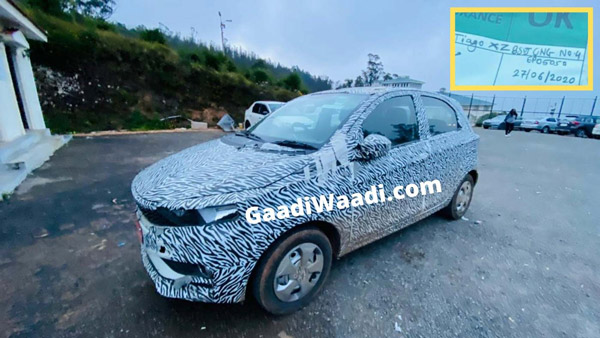 Tata Tiago CNG Spied: टाटा टियागो सीएनजी टेस्टिंग के दौरान दिखी, जल्द होगी लाॅन्च