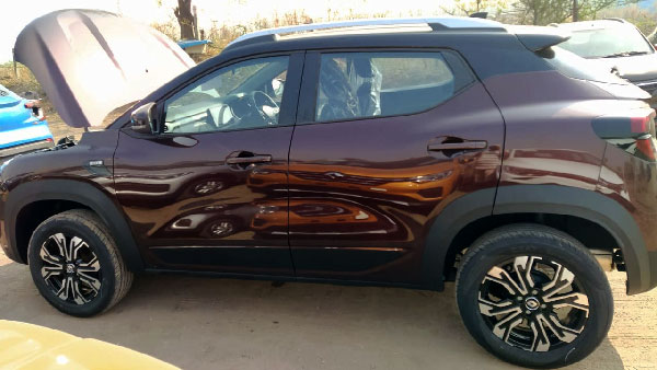 Renault Spotted With Brown Color: ब्राउन पेंट स्कीम के साथ डीलरशिप पर नजर आई रेनॉल्ट काइगर