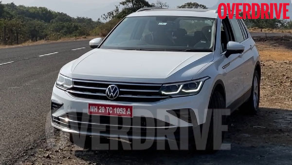 VW Tiguan Facelift 5-Seater Spotted: नई फॉक्सवैगन टिगुआन फेसलिफ्ट टेस्टिंग करते आई नजर