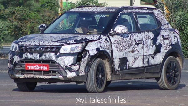 2021 Mahindra XUV300 Spied Tetsing: नई महिंद्रा एक्सयूवी300 टेस्टिंग करते आई नजर, देखें तस्वीरें