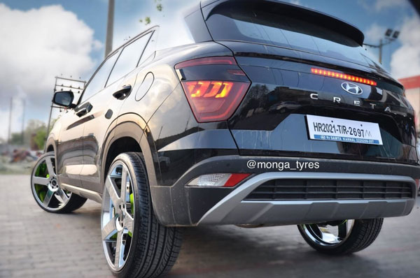2020 Hyundai Creta Modification: नई हुंडई क्रेटा में लगाए 22-इंच के आफ्टरमार्केट अलॉय व्हील, देखें