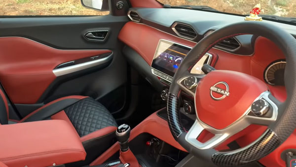 Nissan Magnite Customization: निसान मैग्नाइट के इंटीरियर को पोर्शे की तरह बनाया लग्जूरियस, देखें