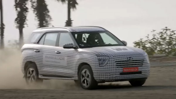Hyundai Alcazar 7-Seater Teased: हुंडई अल्काजार एसयूवी का नया टीजर जारी, कल किया जाएगा पेश