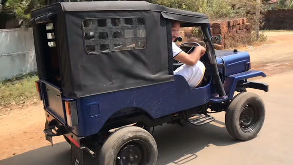 Man Builds Electric Jeep Miniature: इस व्यक्ति ने अपने बच्चों के लिए बनाई छोटी इलेक्ट्रिक जीप, देखें वीडियो