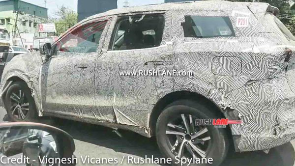 Mahindra XUV700 Spied Testing: महिंद्रा एक्सयूवी700 टेस्टिंग करते आई नजर, मिलेगा डुअल टोन अलॉय व्हील