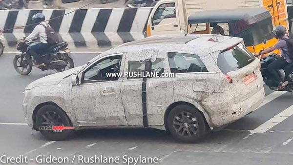 Mahindra XUV700 Spied Testing: महिंद्रा एक्सयूवी700 टेस्टिंग करते आई नजर, मिलेगा डुअल टोन अलॉय व्हील