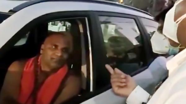 राम जन्मभूमि न्यास के राष्ट्रीय उपाध्यक्ष स्वामी आत्मानंद का कटा चालान, Corona काल में नहीं पहना मास्क