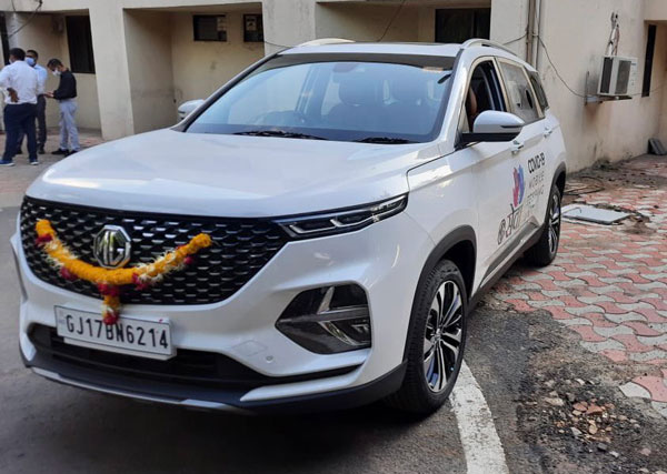 MG Hector Plus Donated: एमजी हेक्टर प्लस को टेस्टिंग यूनिट के रूप में किया गया परिवर्तित, गुजरात में किया गया दान