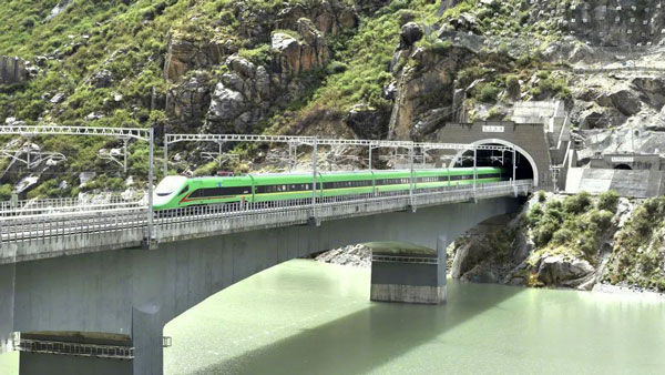 चीन ने तिब्बत में भारतीय सीमा के नजदीक शुरू की पहली बुलेट ट्रेन