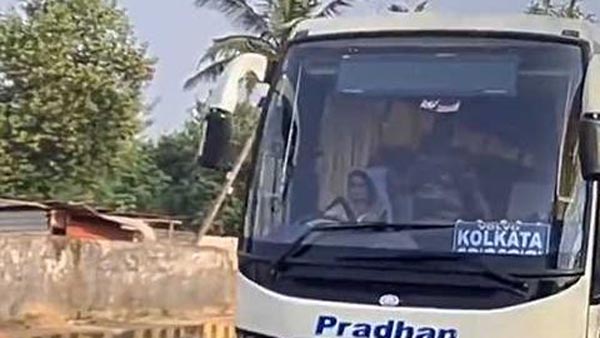 महिला ने जब साड़ी में चलाई वोल्वो बस तो लोगों ने माना लोहा, सोशल मीडिया पर वायरल हुआ वीडियो