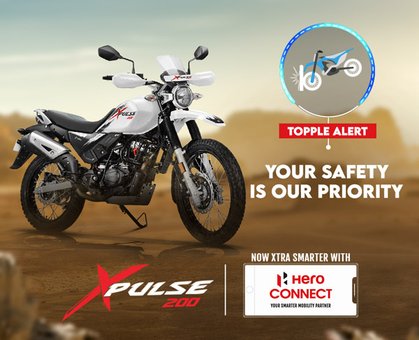 Hero Xpulse 200 में कंपनी ने दिया ‘Topple Alert’ फीचर, दुर्घटना के समय ऐसे आएगा काम
