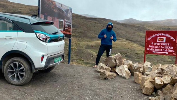 Tata Nexon EV बनी Kaza (HP) तक पहुंचने वाली पहली इलेक्ट्रिक कार, सफर का खर्चा महज 2,000 रुपये