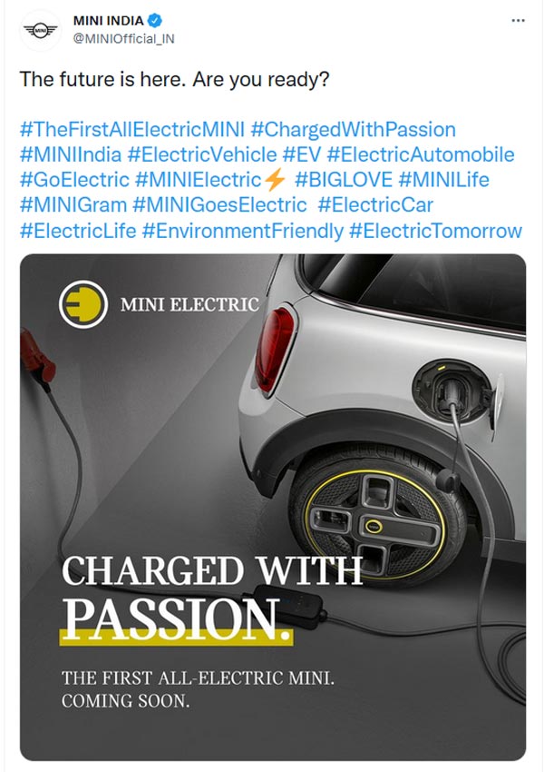 भारत में लॉन्च होने वाली है MINI Electric कार, कंपनी ने जारी की तस्वीरें