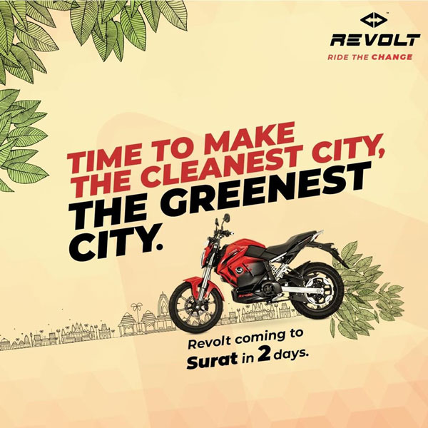 Revolt Motors कल सूरत में देगी दस्तक, तेजी से देश भर में कर रही विस्तार