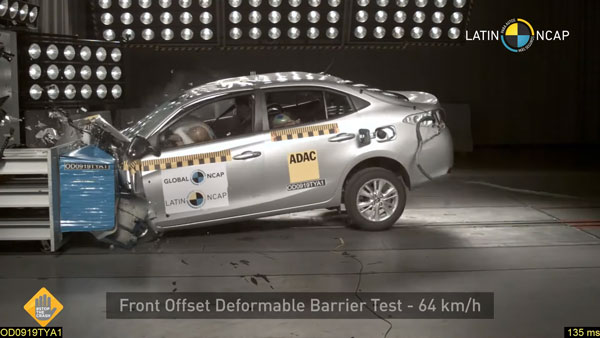Toyota Yaris सुरक्षा के मामले में निकली फिस्ड्डी, मिली 1 स्टार की सेफ्टी रेटिंग, देखें वीडियो