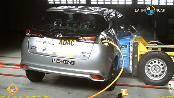 Toyota Yaris सुरक्षा के मामले में निकली फिस्ड्डी, मिली 1 स्टार की सेफ्टी रेटिंग, देखें वीडियो