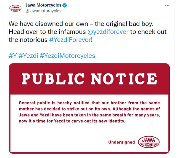 जल्द ही आने वाली है Yezdi Motorcycle की पहली बाइक, Jawa Motorcycle ने जारी किया टीजर