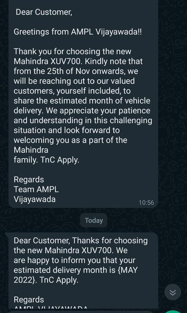 Mahindra XUV700 के लिए करना होगा 6 महीने का इंतजार, अधिकतर डिलीवरी मई 2022 के बाद