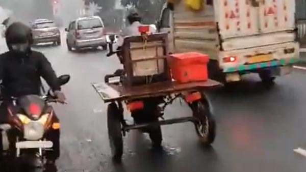 हाथ-पैर न होने पर भी यह व्यक्ति चलाता है गाड़ी, Anand Mahindra देने वाले हैं नौकरी