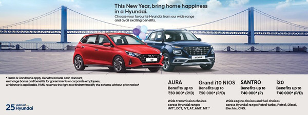 Hyundai की कारों पर इस जनवरी मिल रहा 50,000 रुपये तक का फायदा, जानें किस कार पर है कितनी छूट