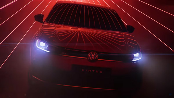 Volkswagen Virtus सेडान का नया टीजर हुआ जारी, साल के मध्य में हो सकती है लॉन्च