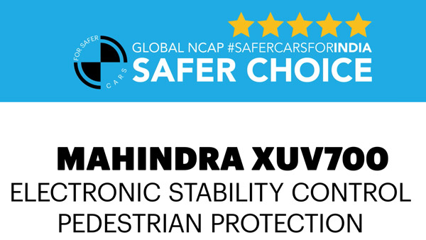Mahindra XUV700 फिर साबित हुई सुरक्षित कार, Global NCAP ने दिया सेफर च्वाइस अवार्ड