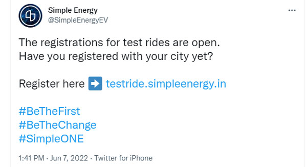 इस इलेक्ट्रिक स्कूटर ने तो कर दिया कमाल! सिर्फ 24 घंटों में टेस्ट राइ़ड के 20 हजार से ज्यादा रजिस्ट्रेशन