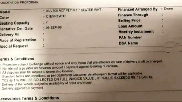 Mahindra XUV700 Delivery Date Mahindra XUV700 Delivery Date
